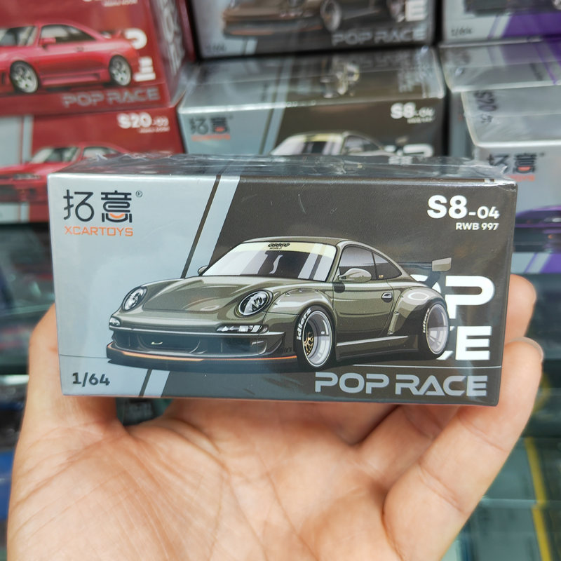Tuoyi 1: 64 Porsche RWB997 ขนาดเล็กจําลองรถรุ่นเครื่องประดับคอลเลกชันโลหะรุ่นรถขนาดเล็ก