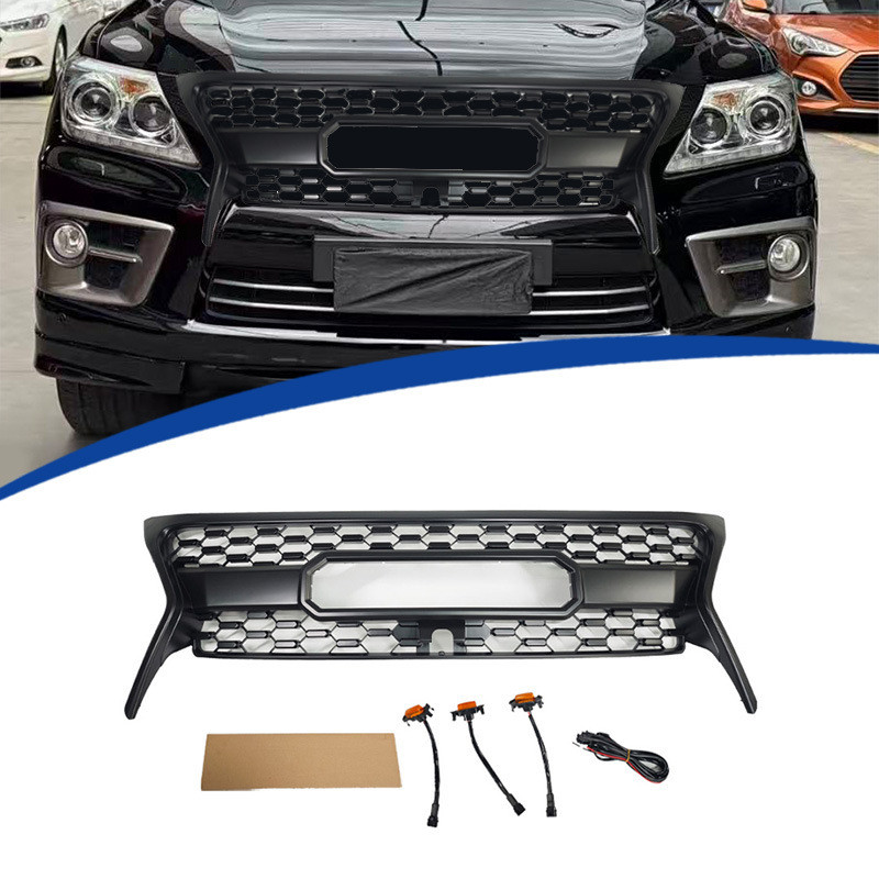 เหมาะสําหรับ 13-17 รุ่น Lexus LX LX570 ถึง TRD รุ่นตาข่าย ABS วัสดุเปลี่ยนการติดตั้ง