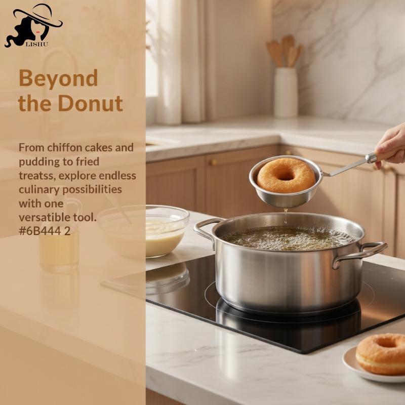 LISHU Non-sti Iron ช้อนทอดแม่พิมพ์ DIY Donut Scallion Pancake Makerทําความสะอาดง่ายในครัวเรือนทอด Sn