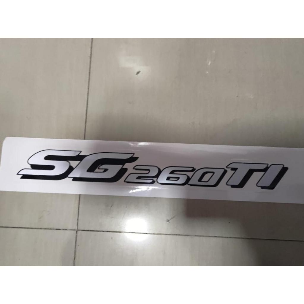 สติ๊กเกอร์ "SG 260 TI" HINO 500 TRAILER LOHAN OLD 2004-2015 J08C J08E คุณภาพดีที่สุด