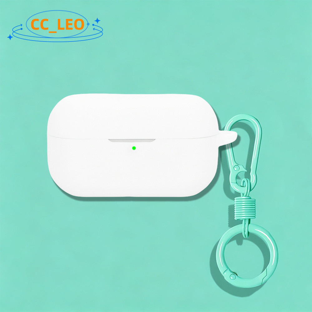 Suitable for Technics EAH-AZ80 Silicone Soft Case Colorful Metal Finger Ring Pendant Case for Techni