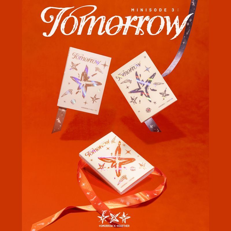 TXT อัลบั้มใหม่ของแท้ Merchandise de 3: TOMORROW Mini Album 6 Photocard Poster Sticker