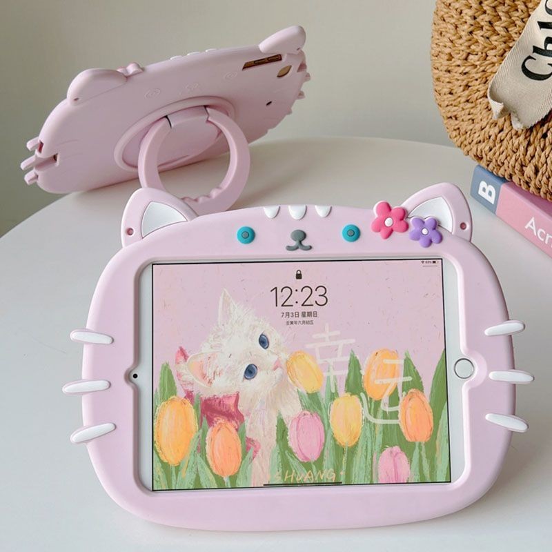 2025 เคสป้องกันแท็บเล็ต Apple ipada16 11 หมุน 10th Generation 789 ซิลิโคน Soft Shell air56 กันกระแทก