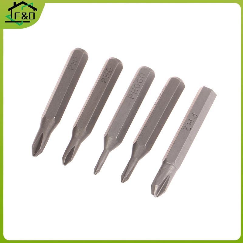 F&O 5 ชิ้น H428 มิลลิเมตรไขควงบิต PH0000 PH000 PH00 PH0 PH1 PH2 4 มิลลิเมตร Hex Shank ไขควงมืออาชีพช