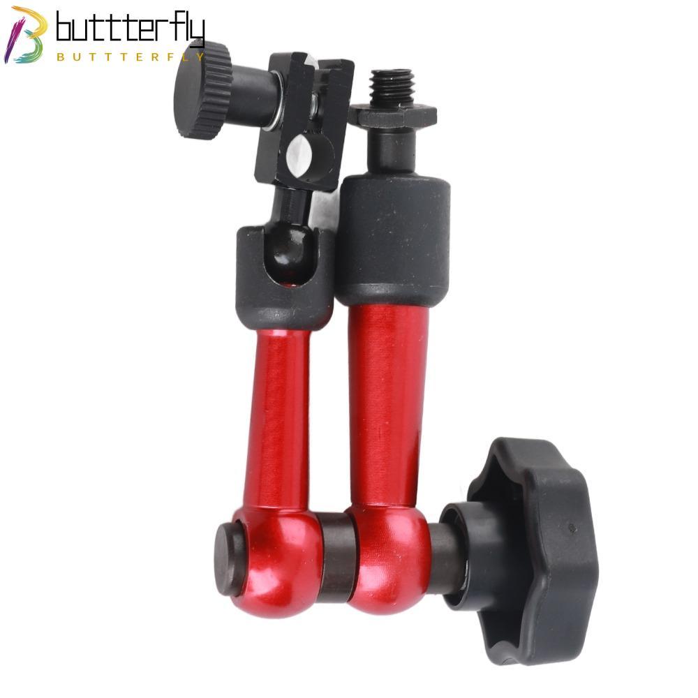 BUTTTERFLY Universal Base Holder, M5 Thread Aluminium alloy Elastic Arm Stand, Stable High Hardness 