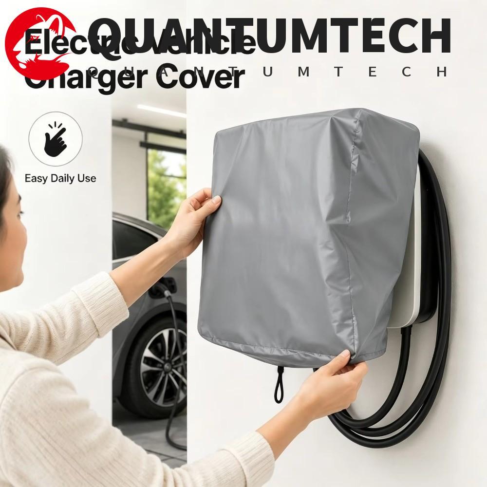 QUANTUMTECH EV Charger Cover, Universal Weatherproof Electric Vehicle Charger Station Cover,กันฝุ่นก