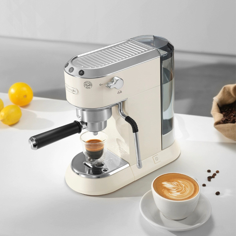 Delonghi Delonghi เครื่องชงกาแฟกึ่งอัตโนมัติ EC885CR สแตนเลส Steam Stick เครื่องตีฟองนมครีมทําความร้