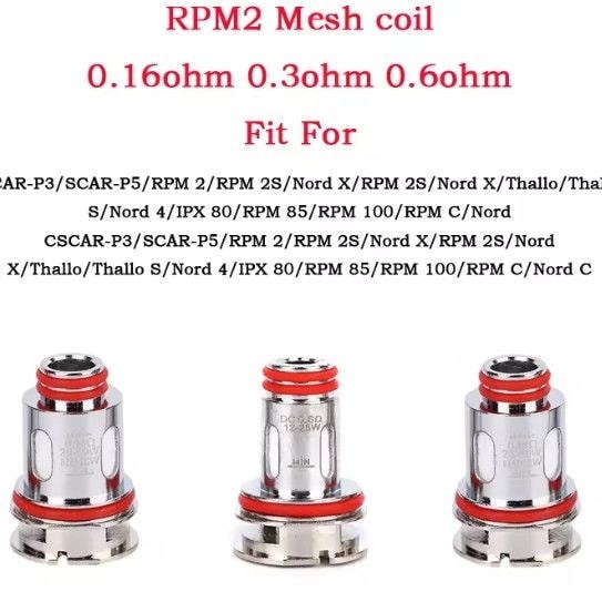 PM2 Core อุปกรณ์เสริม 0.16 โอห์ม DC 0.6 โอห์มขดลวดตาข่ายเปลี่ยน Core 5 ชิ้น a กล่อง#PM2 Core อุปกรณ์