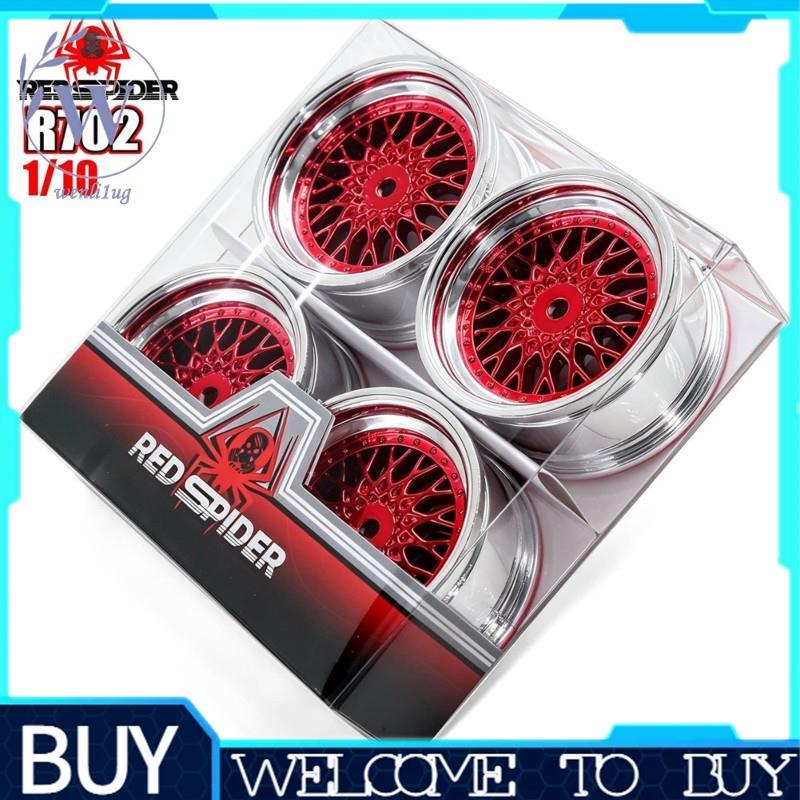 Spider 1/0 Flat Run TIMIYA สําหรับ TT01 TT02 XV01 XV02 Dual Color Nylon Wheel Hub R702
