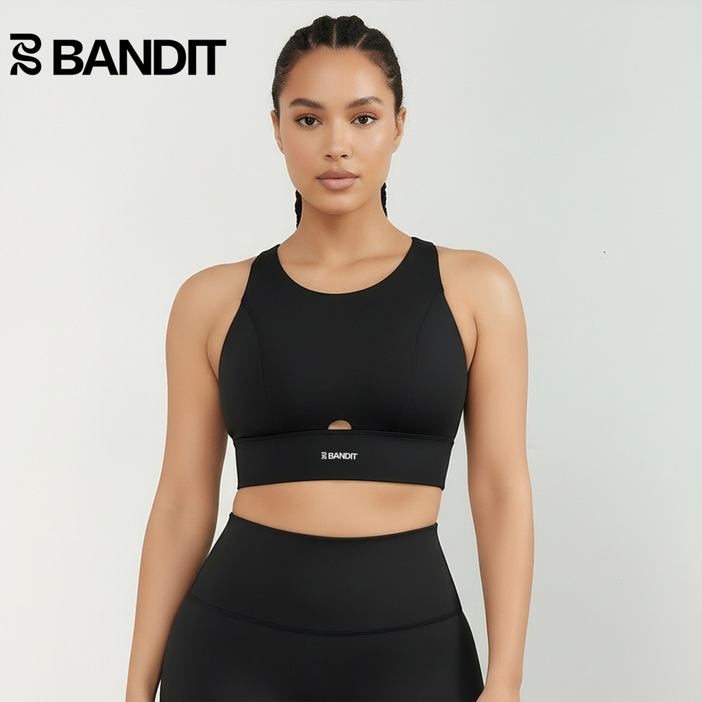 BANDIT RUNNING Sports RUNNING Fitness Yoga Pilates Vest ชุดชั้นในด้านนอกของผู้หญิงยืดหยุ่นสูงด้านหลั