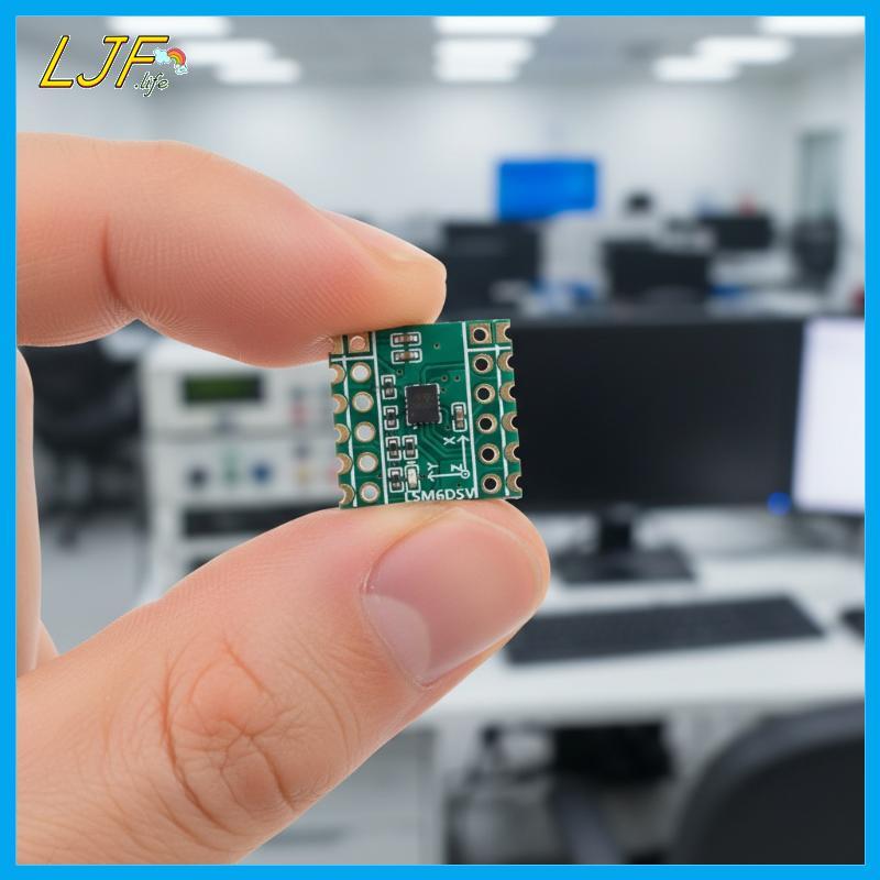 LJF เซ็นเซอร์หกแกน LSM6DSV โมดูล SPI/I2Cpatible สําหรับ Smol/SlimeVR - Accelerometer & Gyroscope Dat