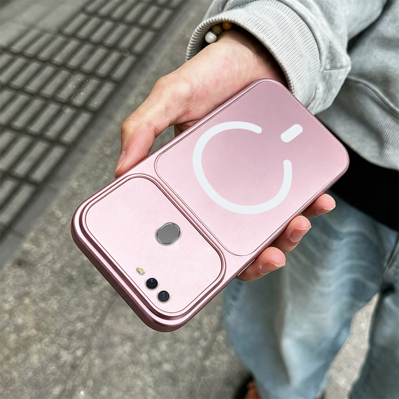 สําหรับ oppo a5s a12 A7 a3s a1k a12e F9 PRO a12s ใหม่หลายสี 3D รูปแบบแหวนดูดแม่เหล็ก anti drop โทรศั