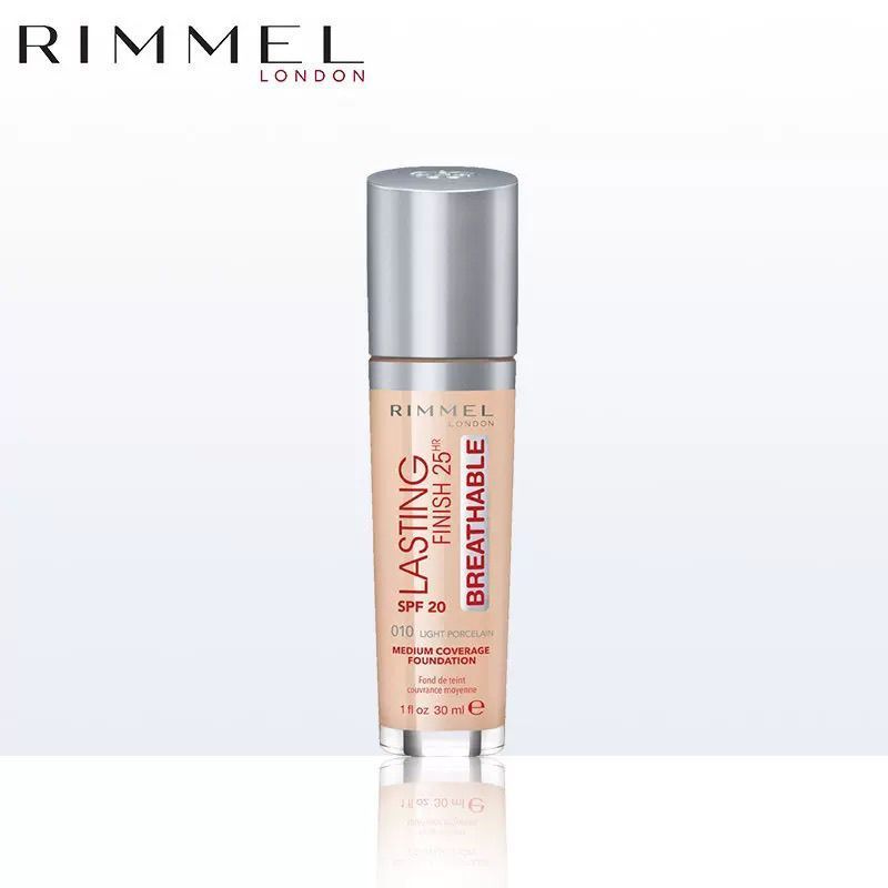 British Rimmel Rimmel 25-Hour Liquid Foundation ครีมยาวนานควบคุมน้ํามัน Moisturizing คอนซีลเลอร์ผิวแ