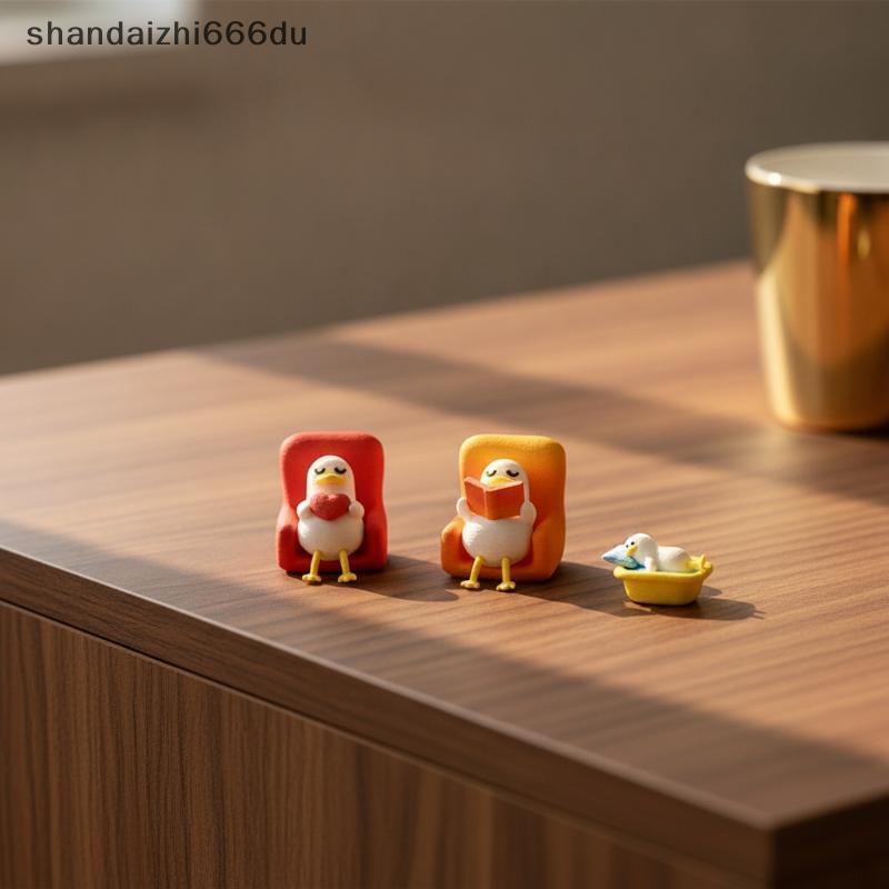 Shandaizhi666du Minimalist Lying Du โต๊ะเครื่องประดับตลกน่ารัก Expression Creative สัตว์รูปร่างตกแต่