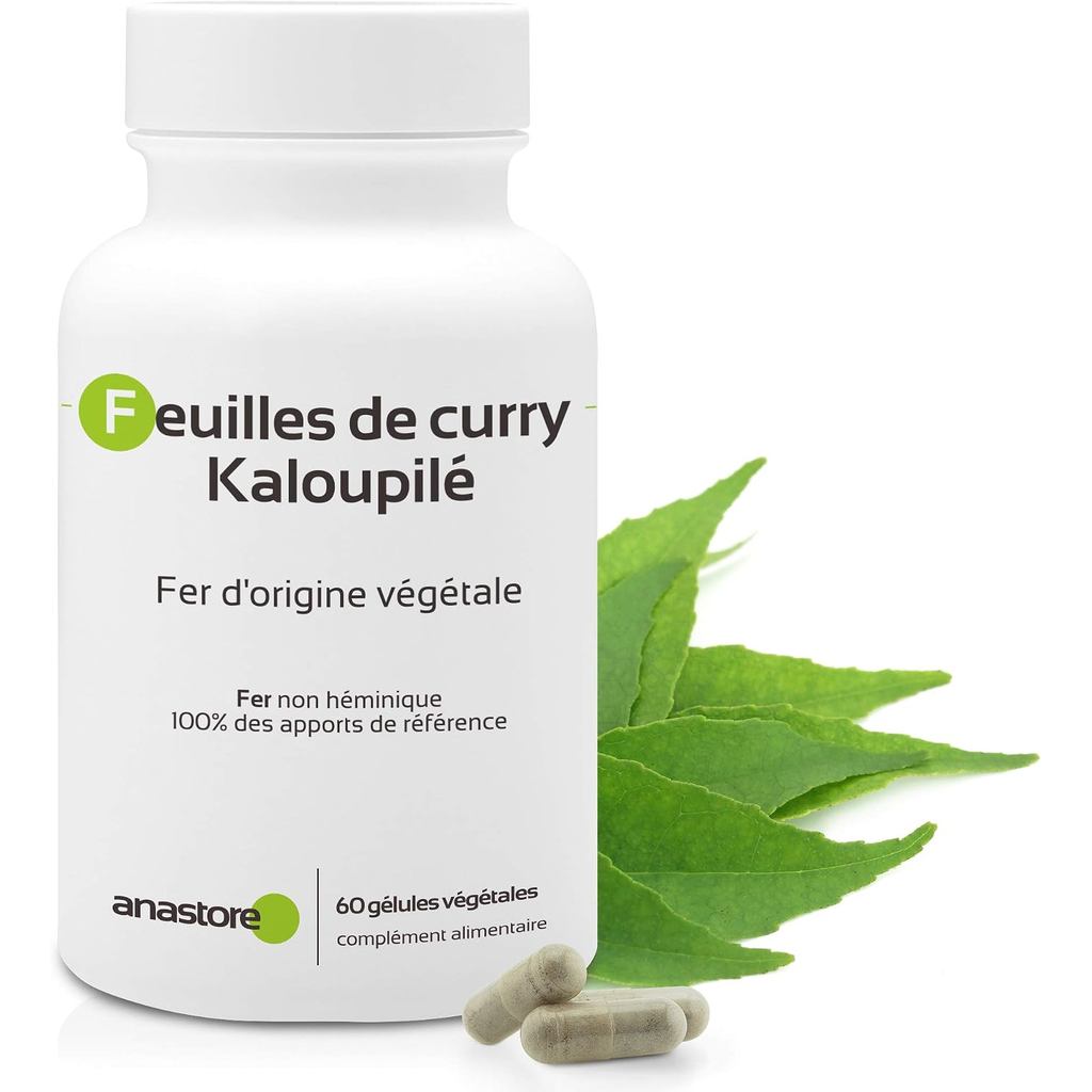 EISEN AUS PFLANZLICHEM URSPRUNG (Murraya Koenigii) * 233.5 mg / 60 Kapseln(บรรจุอาจวารี)