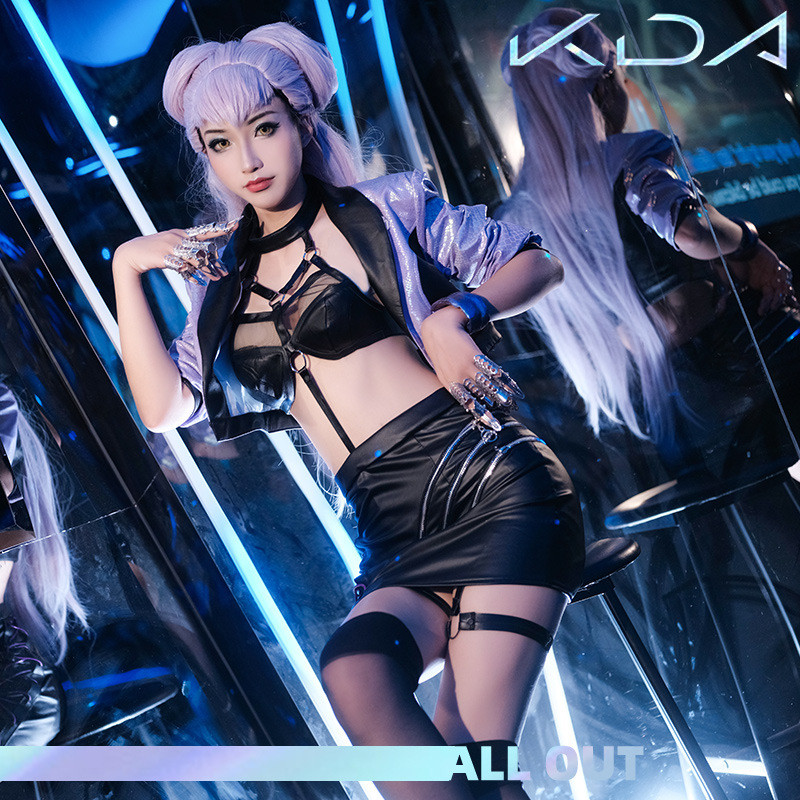 LOL League of Legends KDA Evelyn Coswear S10 เพลงเซิร์ฟเวอร์เกมคอสเพลย์เครื่องแต่งกายหญิง