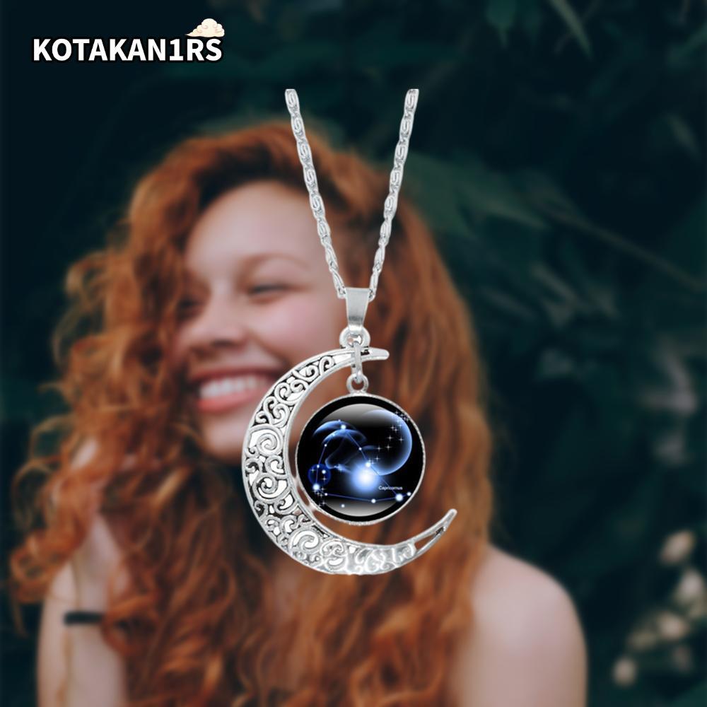 KOTAKAN1RS สร้อยคอ ของขวัญ 12 Zodiac Celestial Jewelry Moon