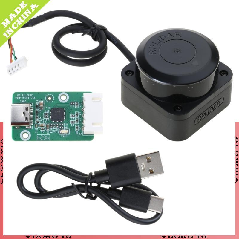 GLO RPLIDAR C1 360 องศา 2D เซ็นเซอร์ Lidar Scanning Radius Ranging โมดูลสําหรับ