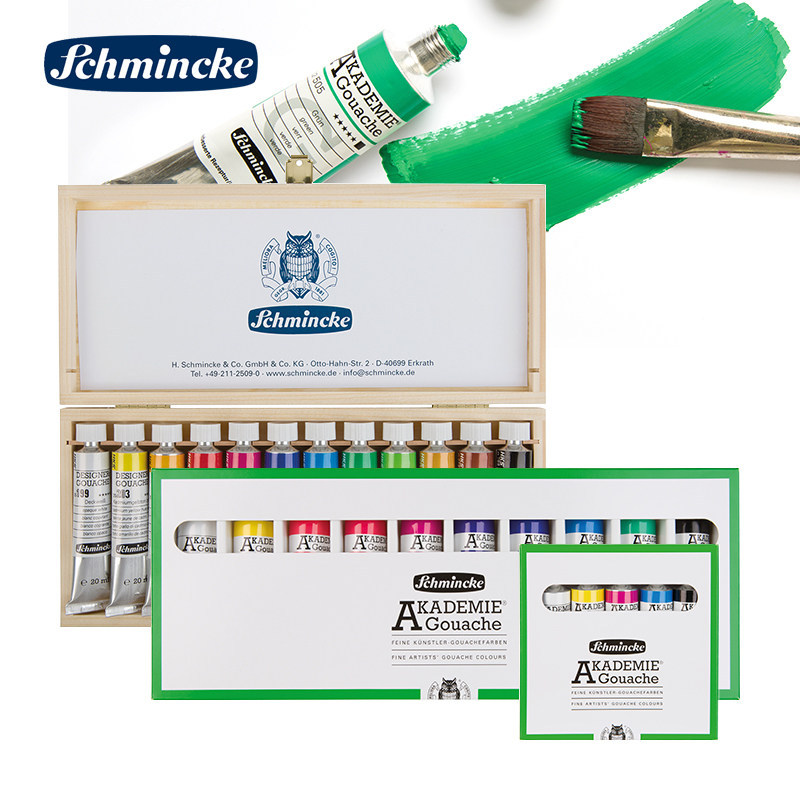 จีน Schmincke Schmincke Gouache Pigment ชุดภาพวาด Graffiti Art Supplies เริ่มต้น Designer Gouache Ar