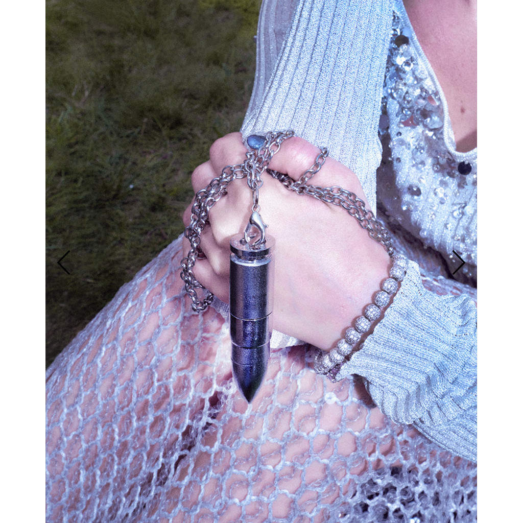 เกาหลี Niche.jpg Bullet จี้สร้อยคอ cheriexx Silver Bullet ลิปสติก thebullet