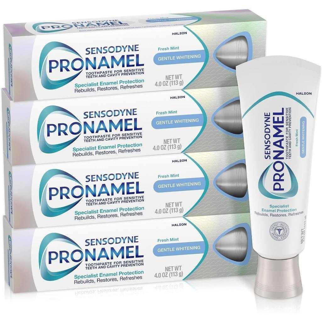 ยาสีฟันอ่อนโยน Senso Dean Pronamel เหมาะสําหรับฟันที่บอบบางสามารถลบฟันเคลือบ, รสมิ้นต์สดไม่เหมือนใคร
