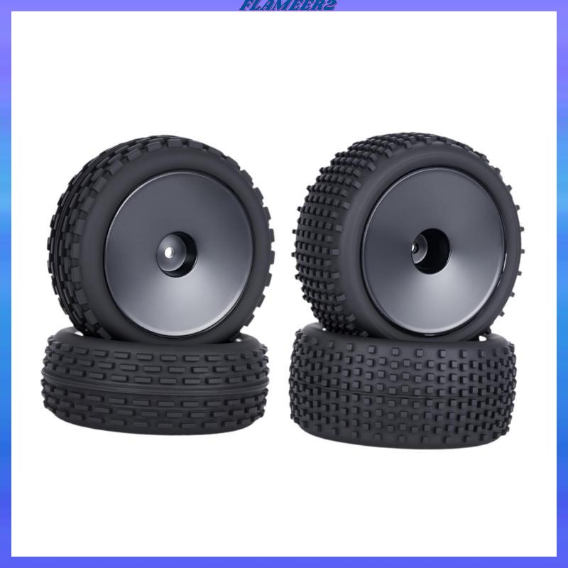 [Flameer2] 4 ชิ้น 1:10 Scale RC รถยางอุปกรณ์เสริมแทนที่อัพเกรดสําหรับ EB410 Xray XB2