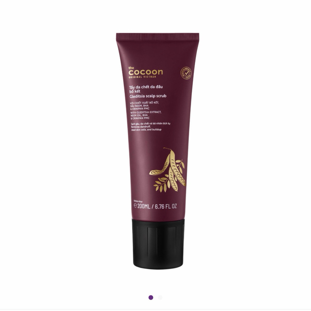 2026COCOON Soap Pod Scalp 200ml Scrub Vietnam Scalp Cleansing Oil Control Anti-Dandruff Oil Head Car
