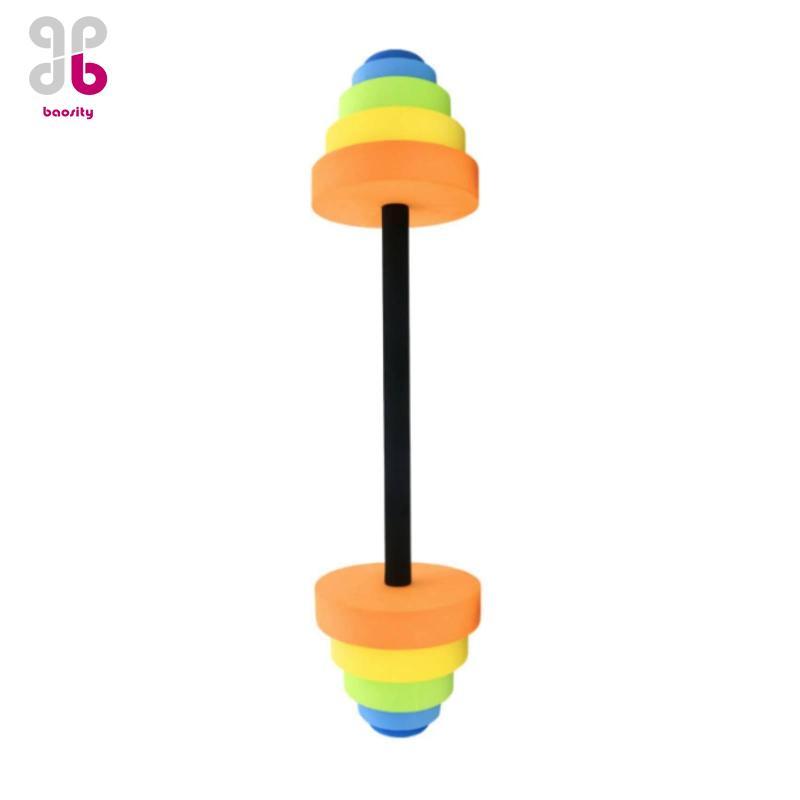 ความBaosity Aquatic Pool Barbells EVA Aquatic การออกกําลังกายดัมเบลของเล่นว่ายน้ําหลากสีสําหรับเด็ก,