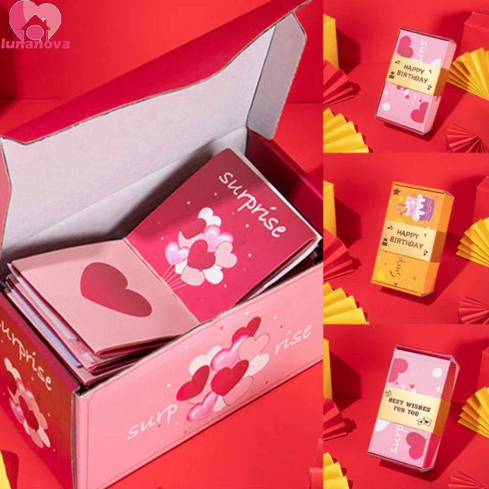LUNANOVA Cash Explosion Gift Box, Fun Paper Surprise Bounce Box, New Gift Box Luxury Pop Up Surprise