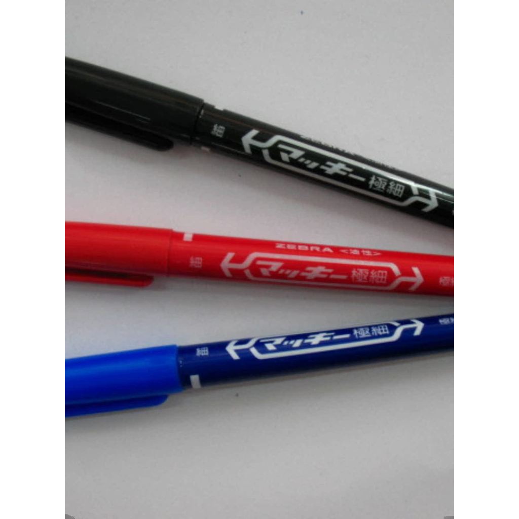 Zebra Small Double-Headed Note Marker Pen Oily Pen ปากกา CD Pen 4.2 หยวน/ชิ้น