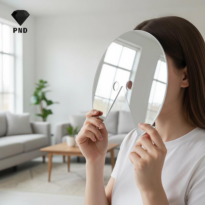 PND Mirror Face Mask Funny Mirror Effect น้ําหนักเบาสวมใส่สําหรับ Bachelorette Party Masquerade คอสเ