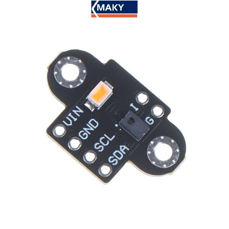 MAKY AS7341 AS7343 โมดูลเซ็นเซอร์สเปกตรัมหลายช่อง 11 ช่องแสงที่มองเห็นได้การตรวจจับอินฟราเรด I2C สํา