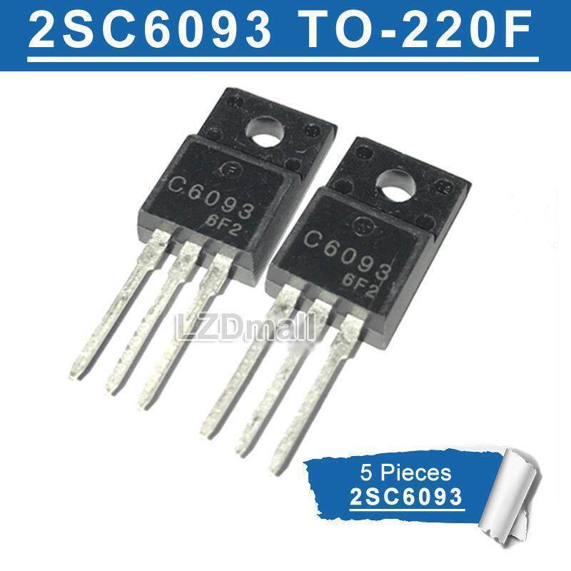 5pcs C6093 TO220F 2SC6093 2SC6093LS TO-220F NPN Power ทรานซิสเตอร์สีทีวีแนวนอน Deflection เอาต์พุตให