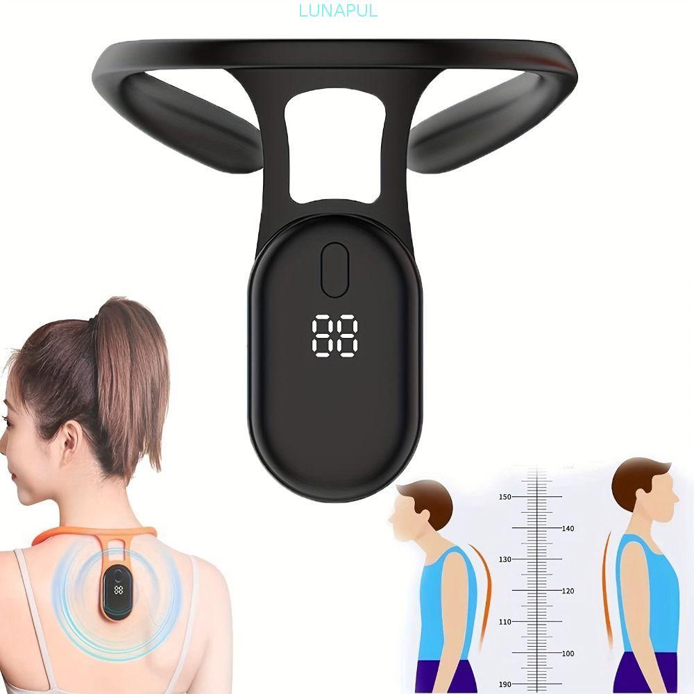 LUNAPUL Smart Posture Corrector, Posture Shaping Miicro Vibration Posture Training Reminder Sensor, 