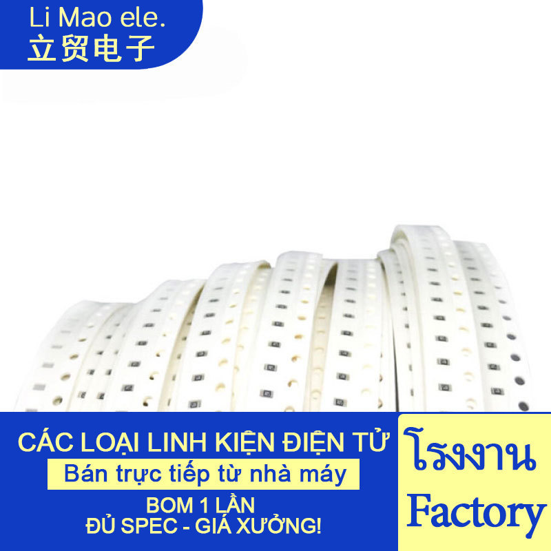 ((100 ชิ้น) 0402 0603 0805 1206 ตัวต้านทานชิป 9.1 R 91R 910R 9.1K 910K 9.1M 1% 5%