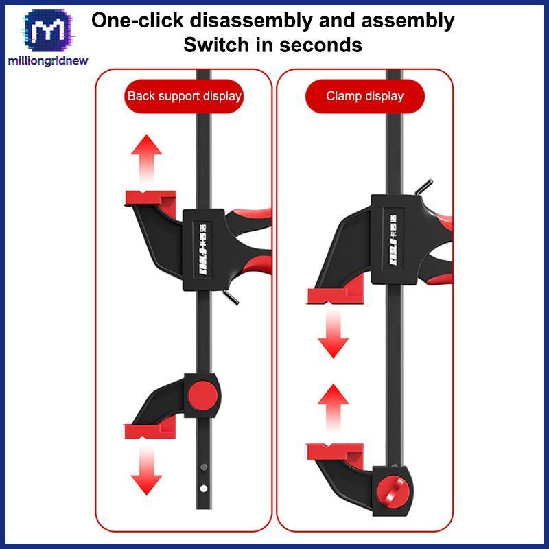 [ล้านgridnew] Track Saw Clamp Kit ใช้งานร่วมกับ Sto Track Saw Rail Secure Bottom Groove Attachment ส