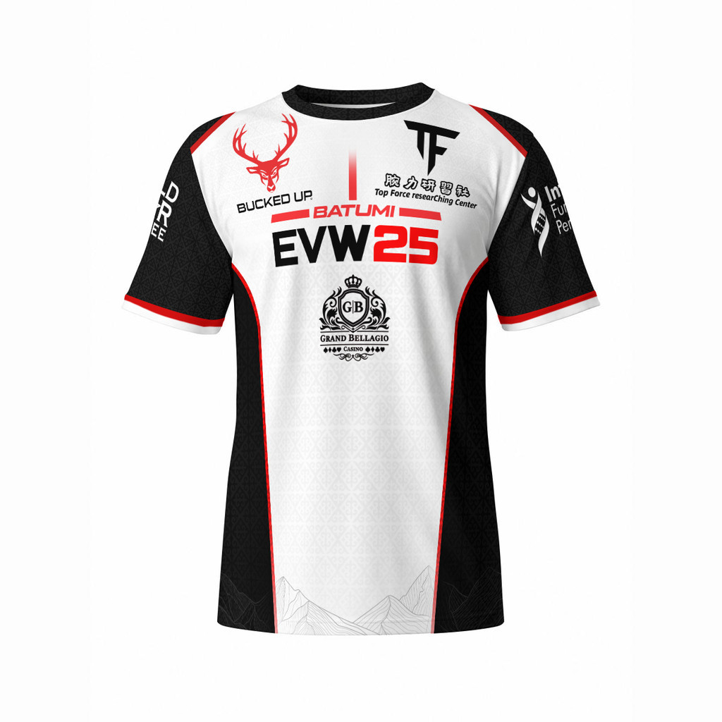 The East vs West Series 25 Armwrestling Mens Fan เสื้อยืด Breathable Quick Dry Fitness Gym Tees