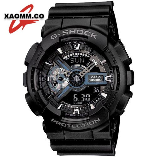 QIXIAO  ในสต็อก ขายร้อน casi0 G-Shock ga100 ผู้ชายดิจิตอลกีฬานาฬิกาควอตซ์ GA-100 สีดํา casi0 GSHock 
