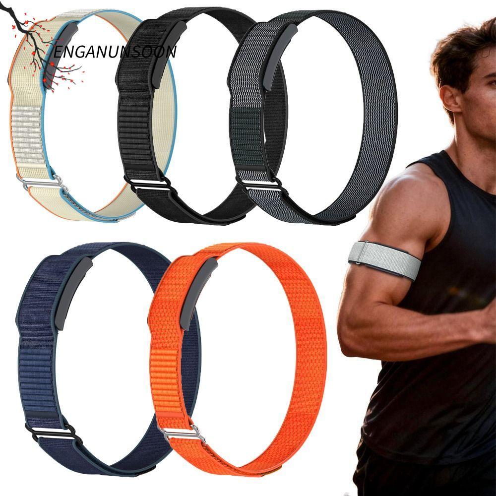 ENGANUNSOON กีฬา Band Bicep Band, ปรับไนลอนฟิตเนส Tracker Arm Band, การออกแบบห่วง Breathable สายคล้อ