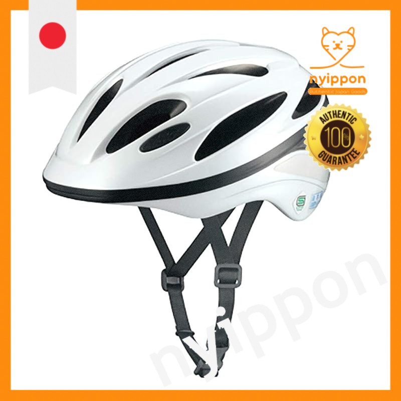 OGK KABUTO Bicycle Helmet SN-12M, White, M (Head Circumference: 56–58 cm), SG Certified