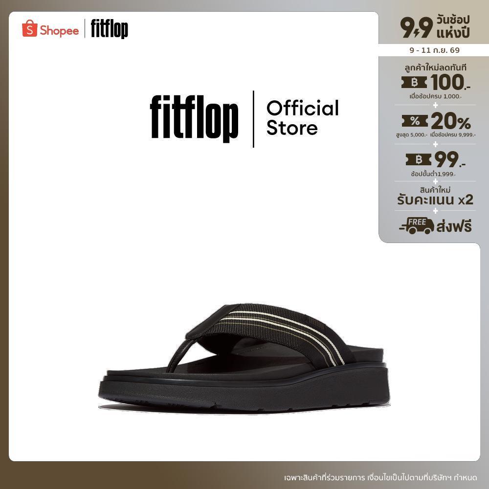 FITFLOP GEN-FF STRIPY-WEBBING FF รองเท้าแตะแบบหูหนีบผู้ชาย รุ่น A3O-231 สี BLACK