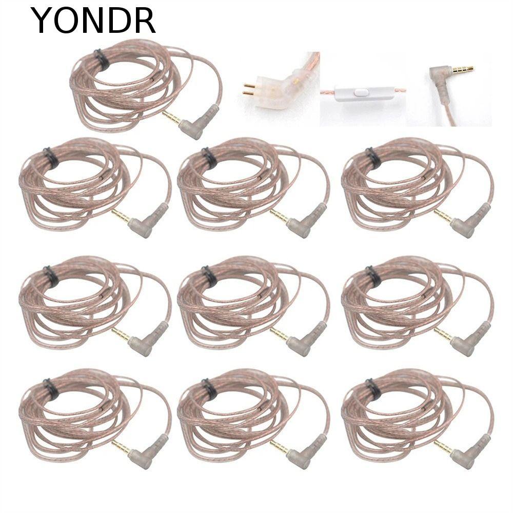 YONDR 2Pin สายหูฟังอัพเกรด B/C Pin High-Purity สําหรับ KZ ZEX 2Pin สายชุบเงิน ZS10 หูฟังลวด