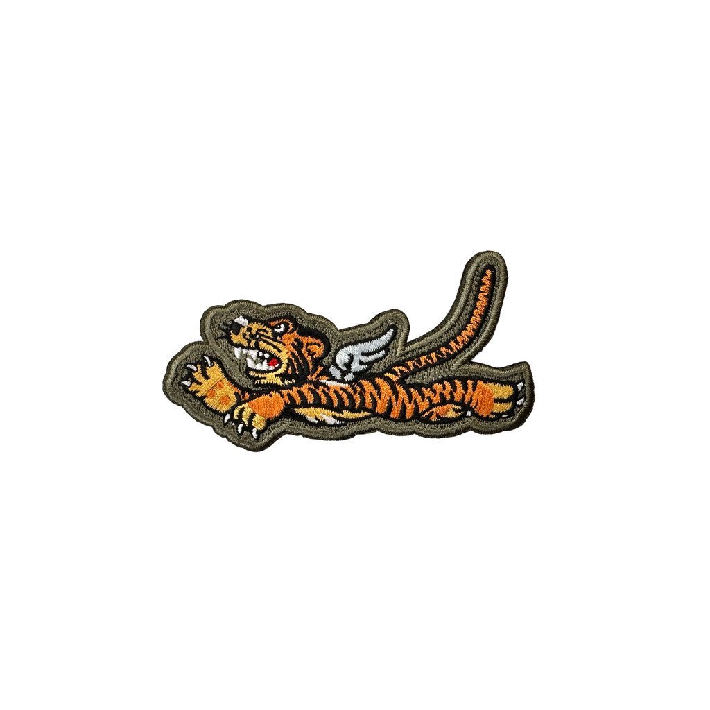 Flying Tigers Flying Tigers ป้ายปัก World War II กระเป๋าเป้สะพายหลังที่ระลึกเสื้อกั๊ก Velcro ป้ายที่