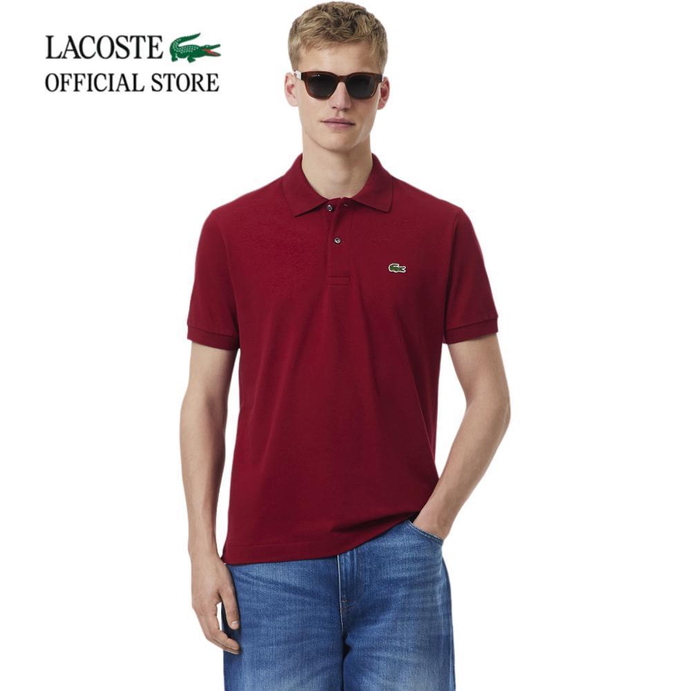 LACOSTE เสื้อโปโลผู้ชาย CLASSIC FIT L.12.12 LIGHT PIQUÉ POLO SHIRT รุ่น PH9851 - BORDEAUX