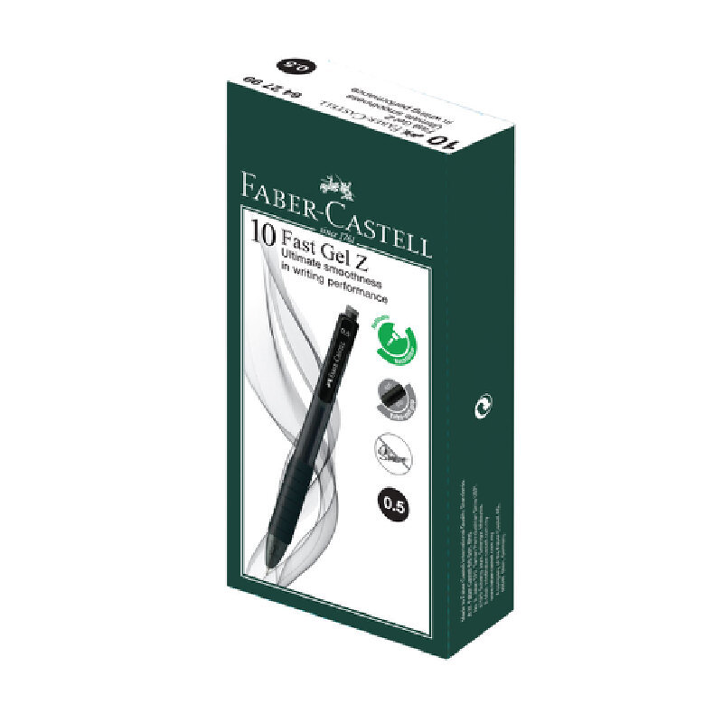 ปากกาหมึกเจล Faber-Castell Fast Gel Z 0.5มม. ดำ(เดียว)