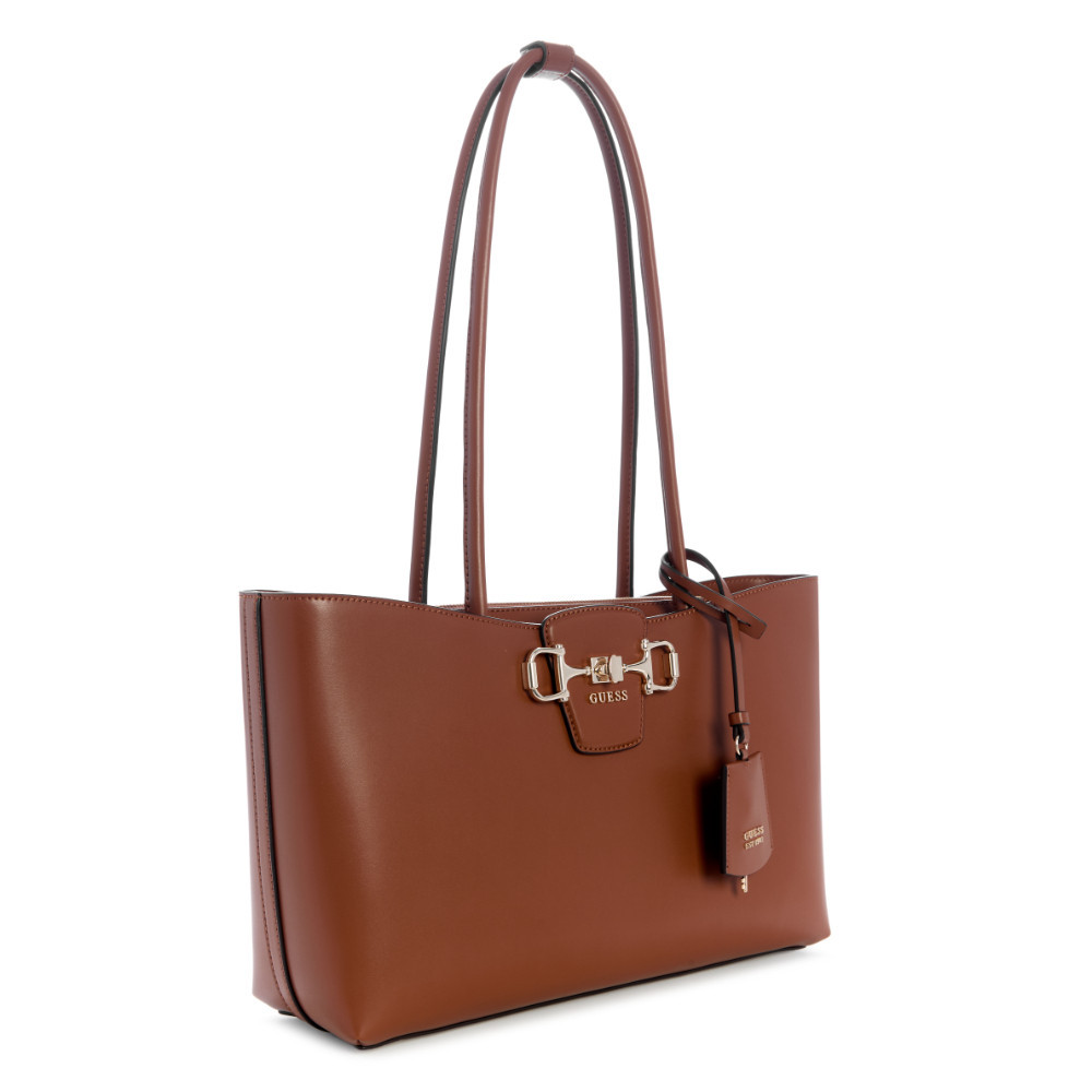 GUESS حقيبة JANIE Girlfriend Carryall — بني