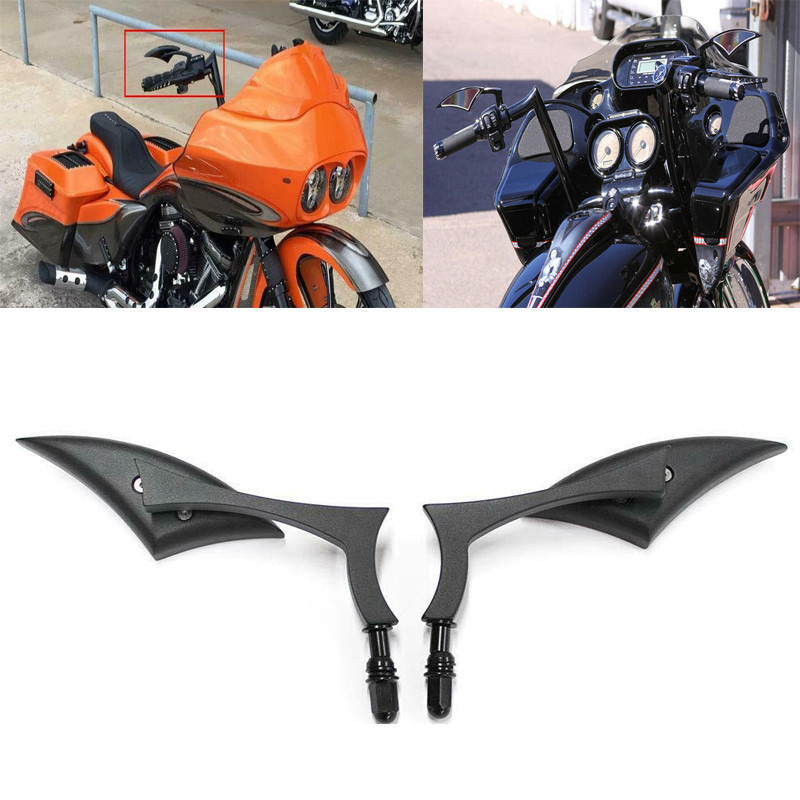 ขายร้อน CVO Harley Big Gliding Dual Lights Street Gliding Road King ดัดแปลงอุปกรณ์เสริมกระจกมองหลังก