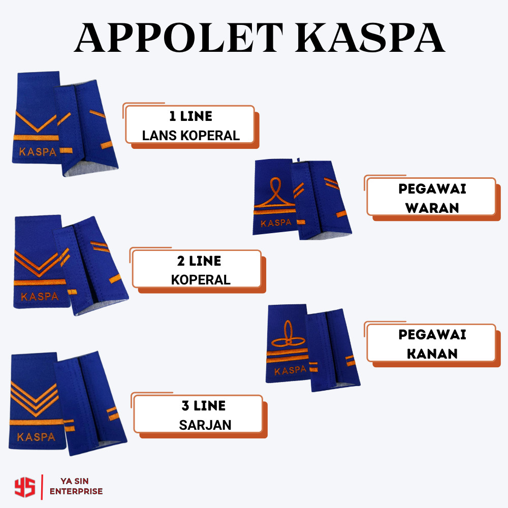 ป้าย KASPA EPOLETS/CASPA RANKS