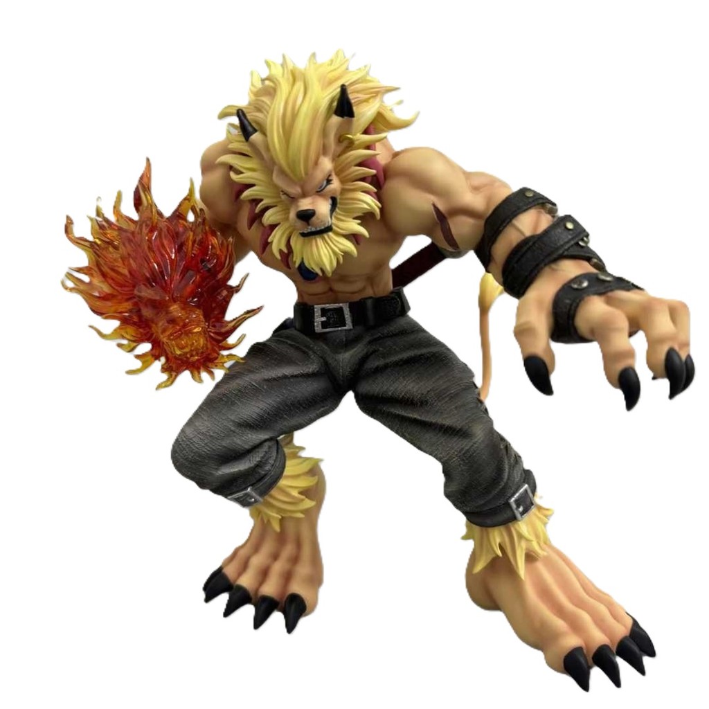 Digimon Soar Leomon อะนิเมะ Action Figure รูปปั้น Lion Fist ของเล่นสะสม