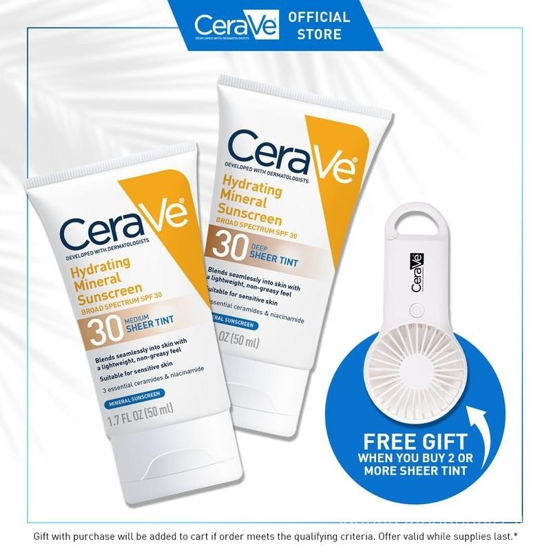 CeraVe Sheer Tint Hydrating Mineral Sunscreen SPF 30